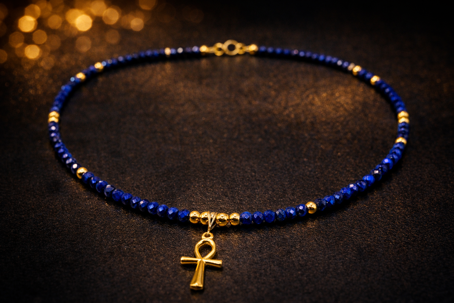 Collier Lapis-Lazuli Protection - Ecrelya Bijoux