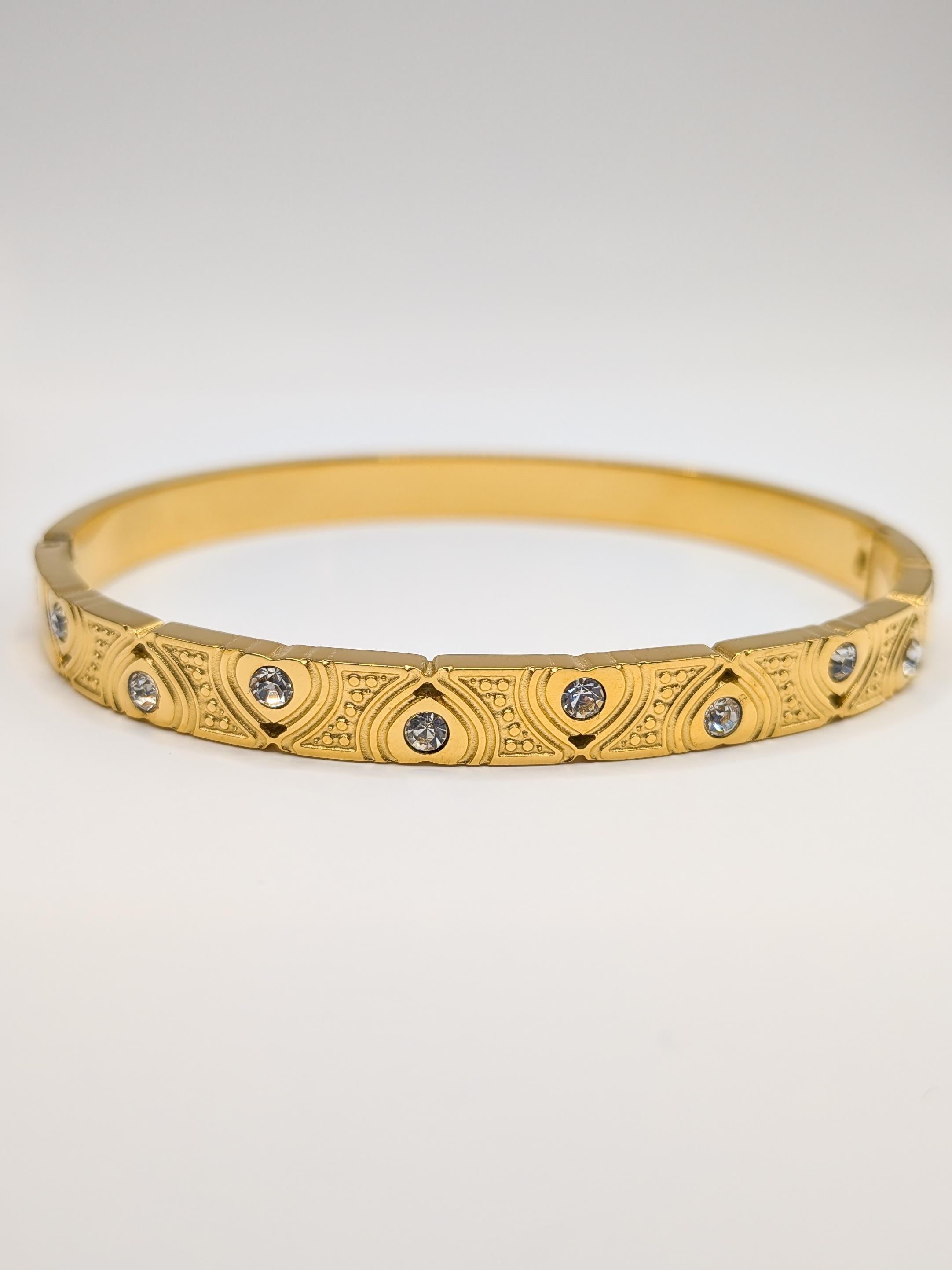 Bracelet jonc œil protecteur - Ecrelya Bijoux