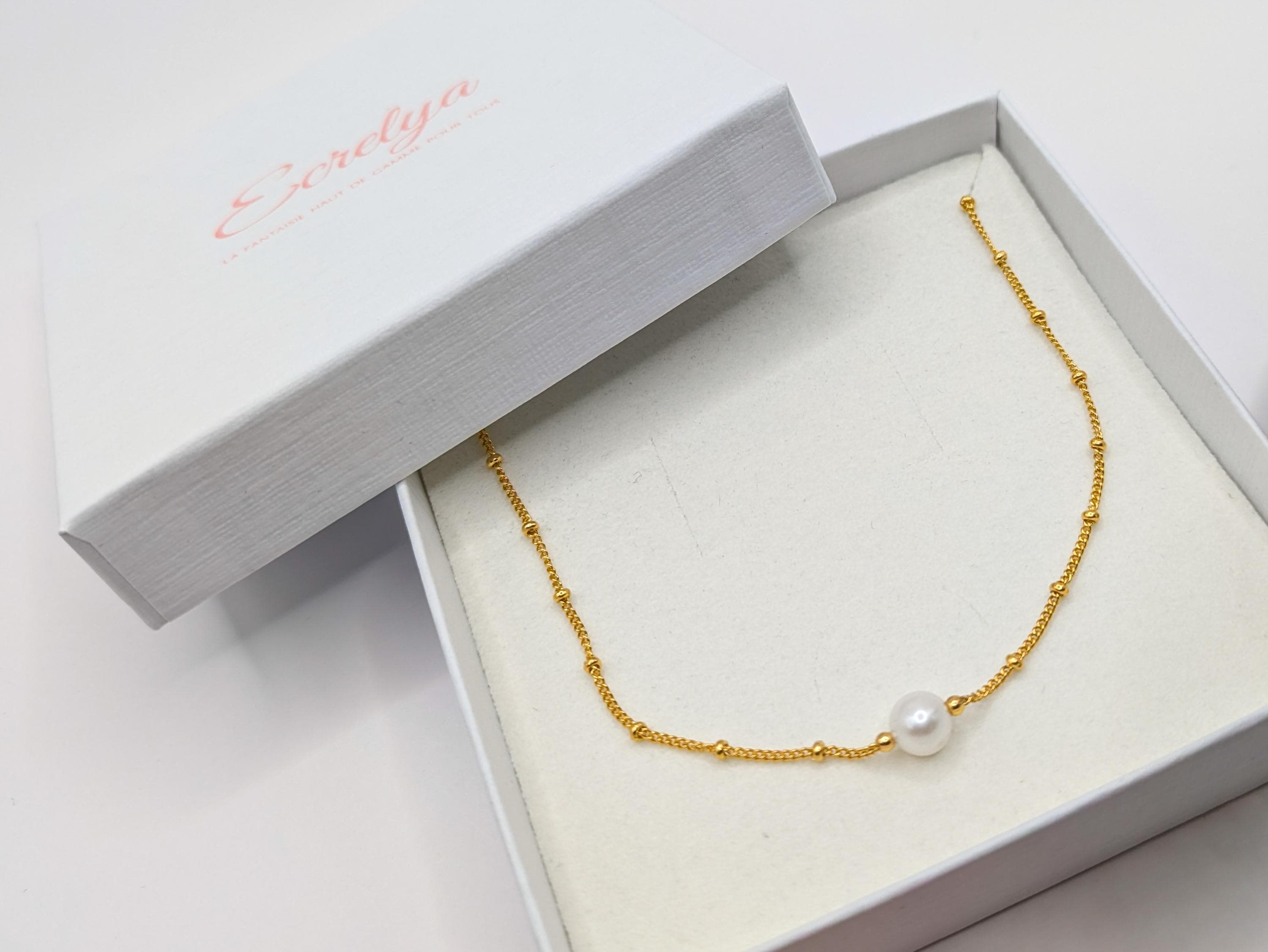 Collier en or et perle de culture - Ecrelya Bijoux