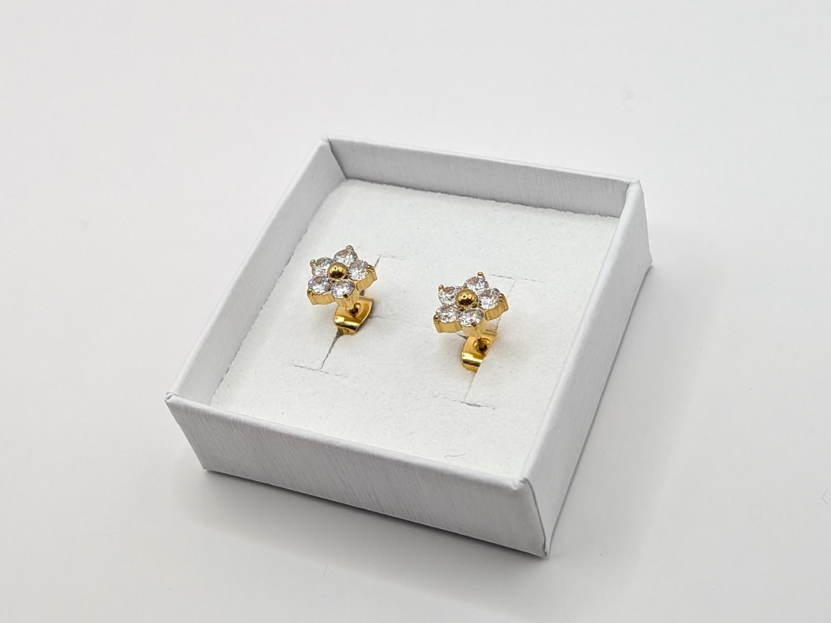 Boucles d’Oreilles Zircons Diamantis - Ecrelya Bijoux