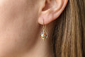 Boucle d'oreille crochet en or gold filled et verre de Murano - Ecrelya 