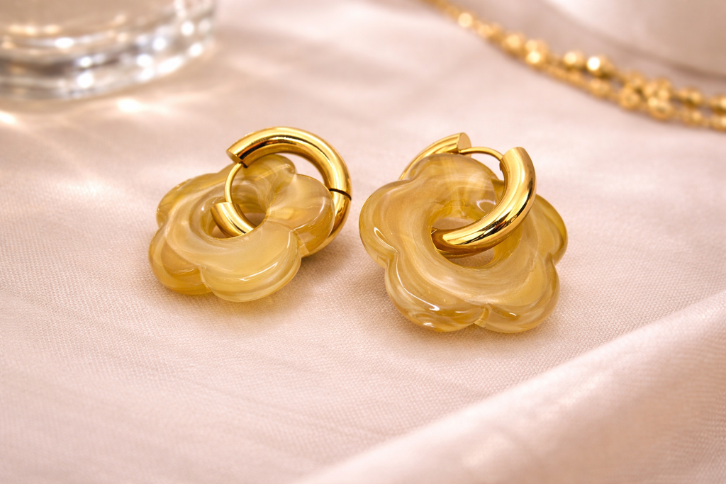 Boucle d'oreille Flower - Ecrelya Bijoux